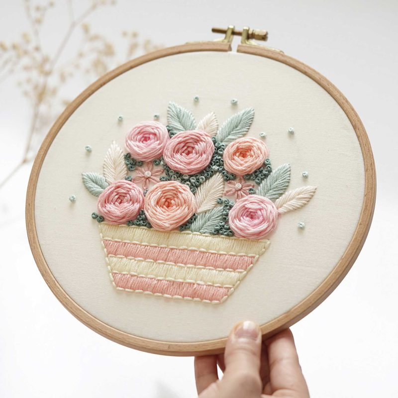 hand embroidery pattern in PDF form/Video Tutorial. No. P024