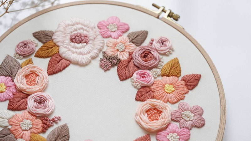 hand embroidery pattern in PDF form/Video Tutorial. No. P038