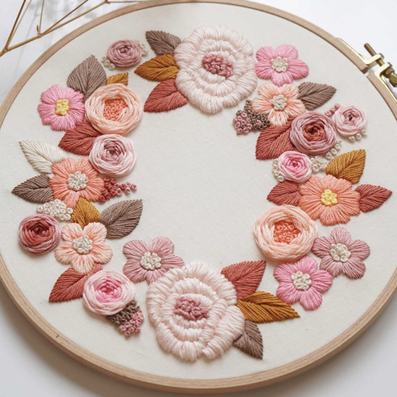 hand embroidery pattern in PDF form/Video Tutorial. No. P038