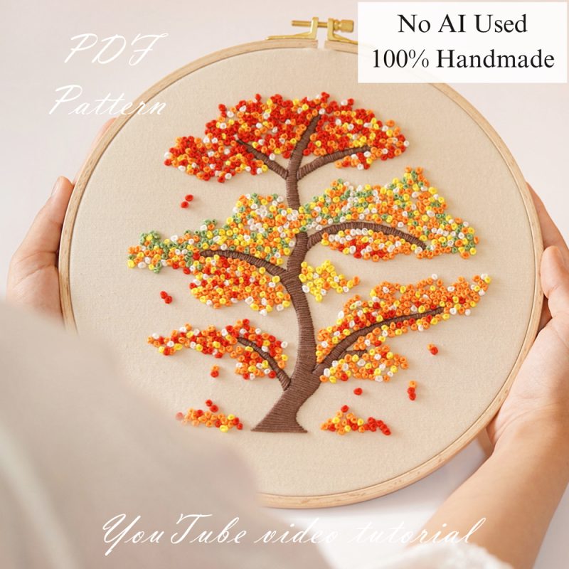 Welcome autumn-embroidery