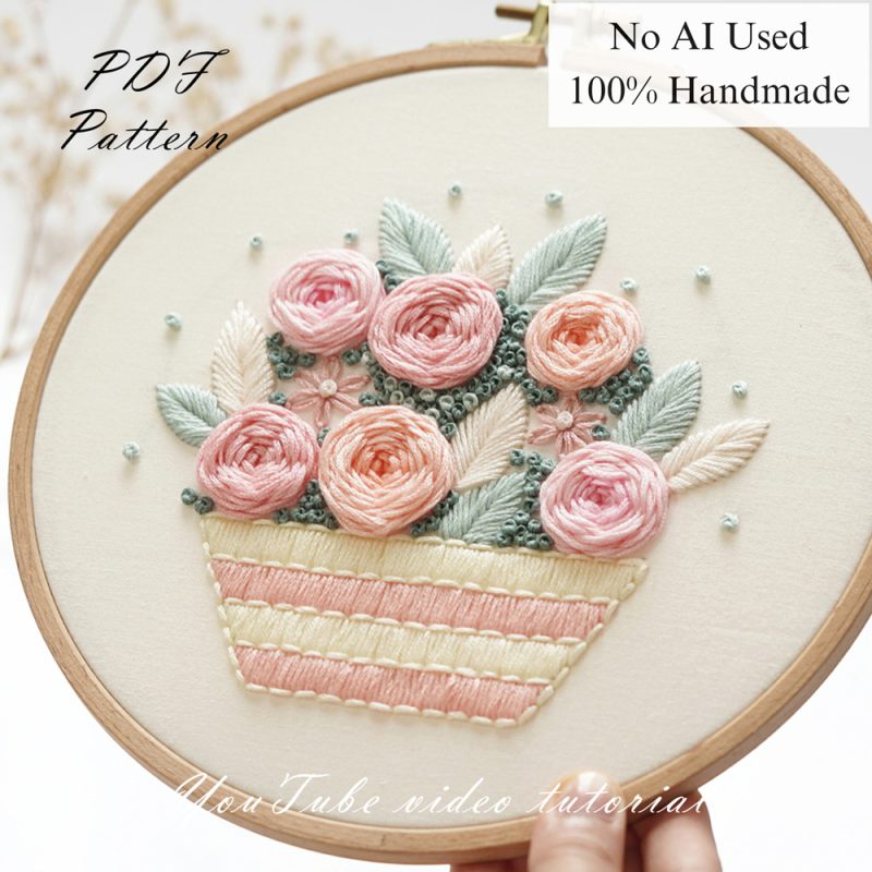 Rose-embroidery