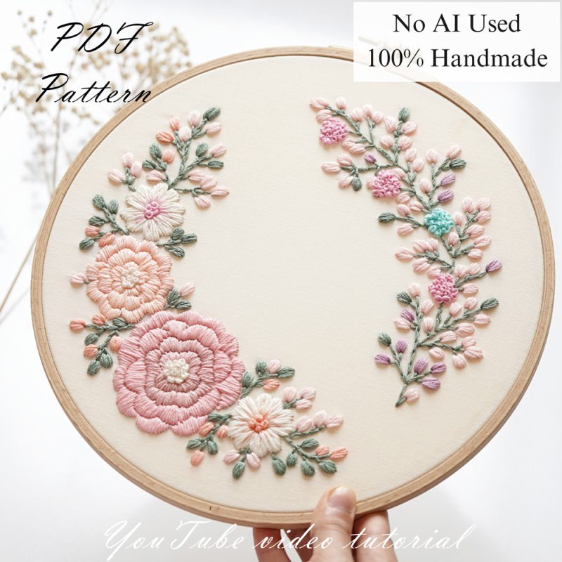Peony-embroidery