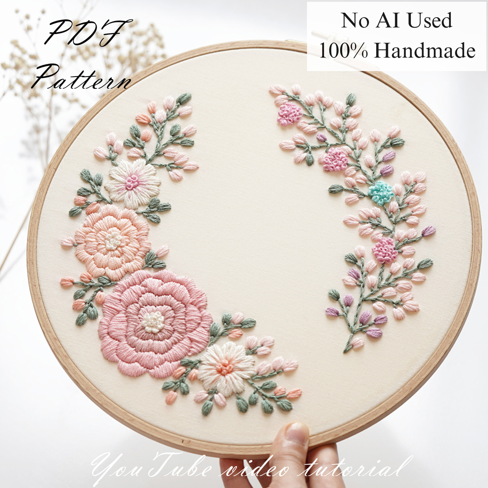 Peony-embroidery