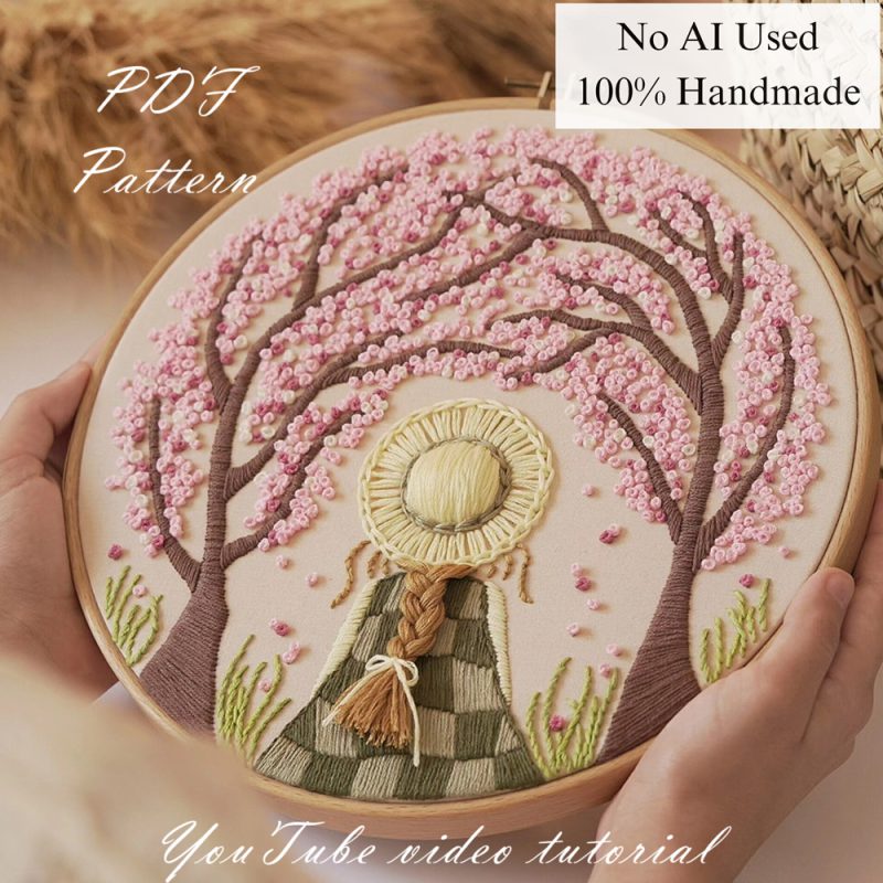 Anne in the spring-embroidery