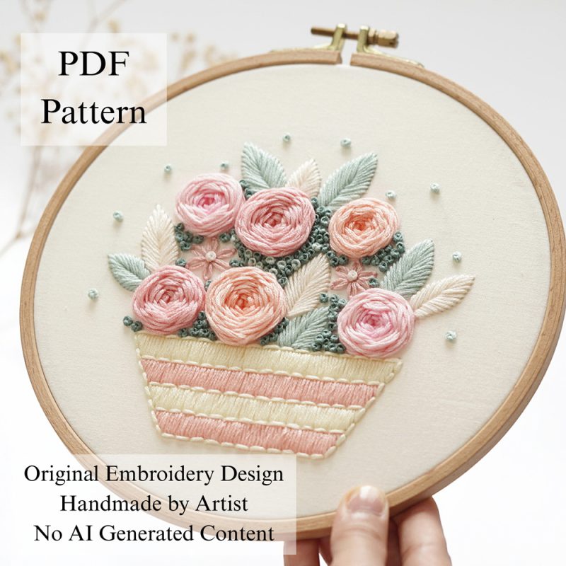 Rose-embroidery