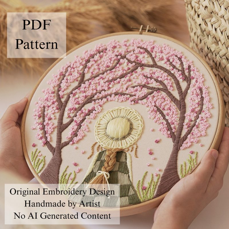 Anne in the spring-embroidery