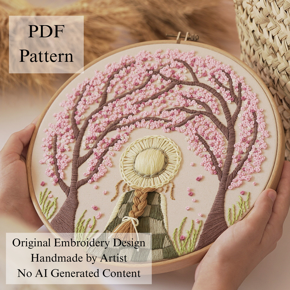 Anne in the spring-embroidery
