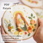 Anne among the flowers-embroidery