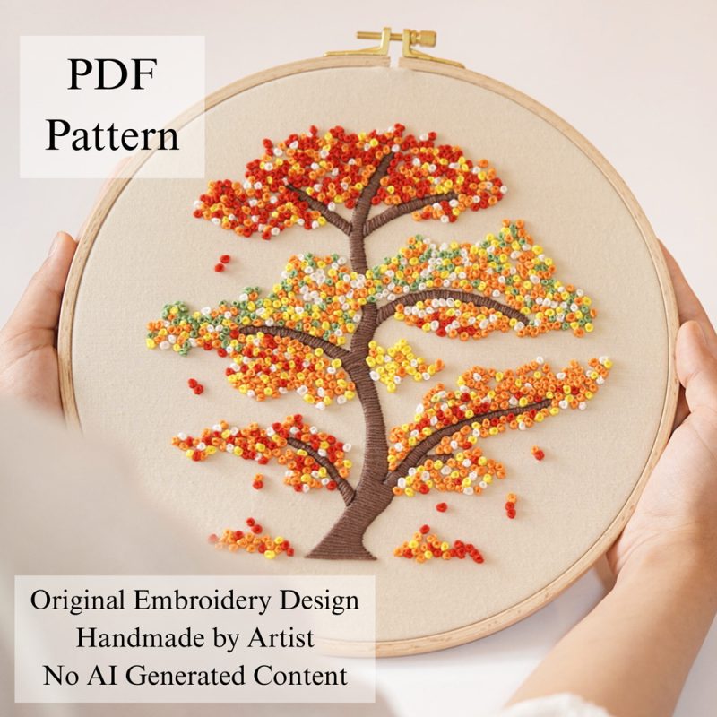 Welcome autumn-embroidery