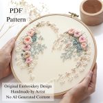 The beginning of blooms-embroidery
