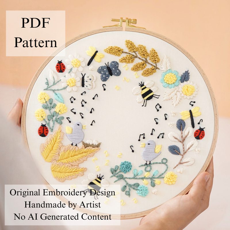 Jungle story-embroidery