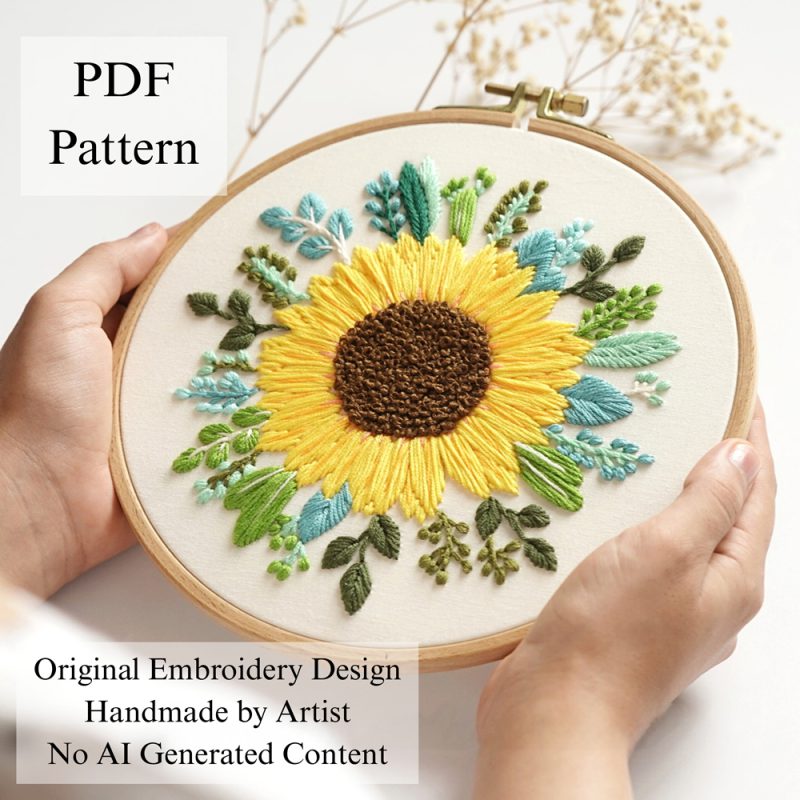 Bouquet of happiness-embroidery