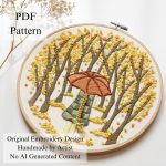 Anne in the autumn-embroidery