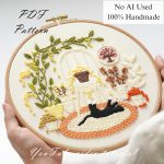 One sunny day-embroidery