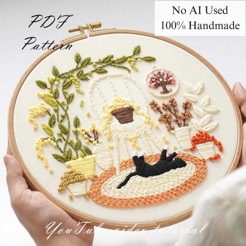 One sunny day-embroidery
