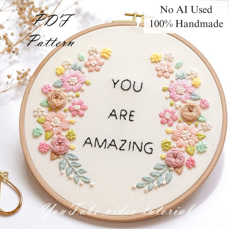 You are amazing-embroidery