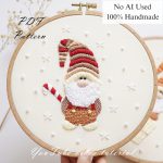 Gnome on holiday-embroidery