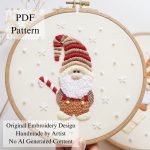 Gnome on holiday-embroidery