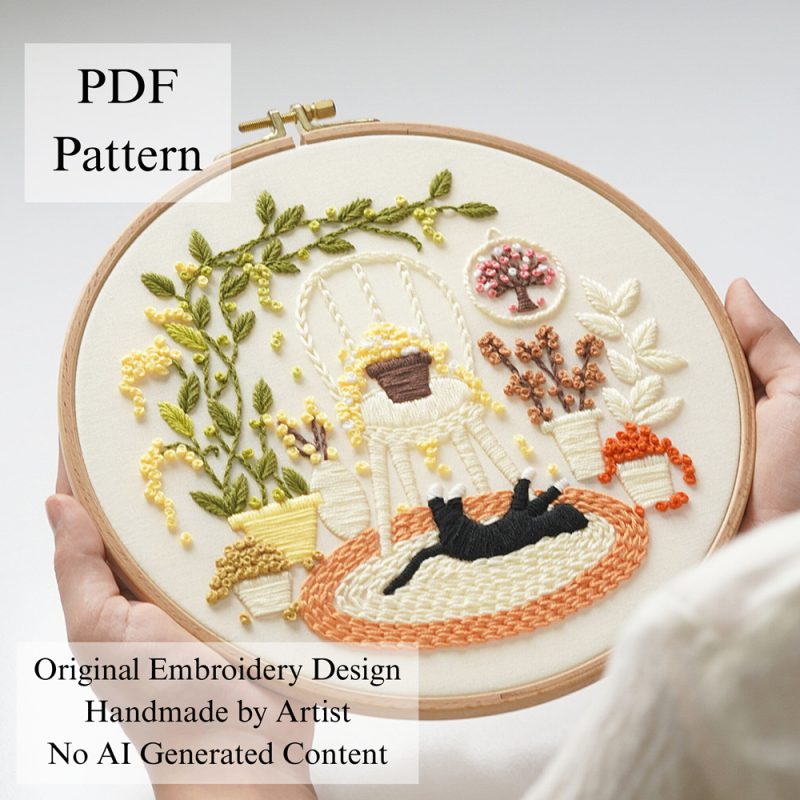 One sunny day-embroidery