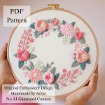 Spring wreath-embroidery