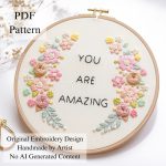 You are amazing-embroidery