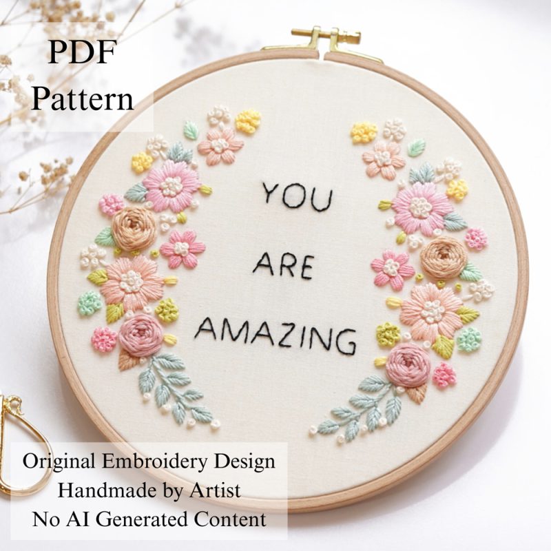 You are amazing-embroidery