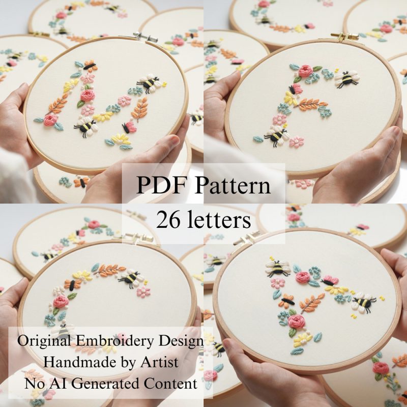 Alphabet-Spring-embroidery