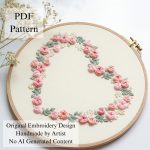 A heart of love-embroidery