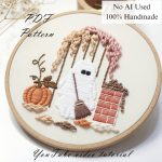 Cleaning time-embroidery