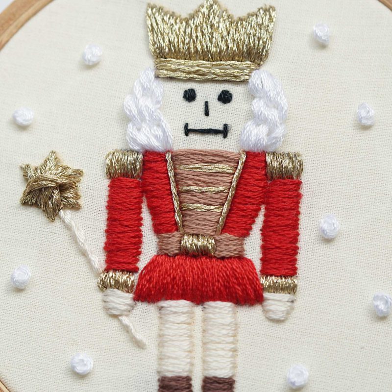 Nutcracker embroidery