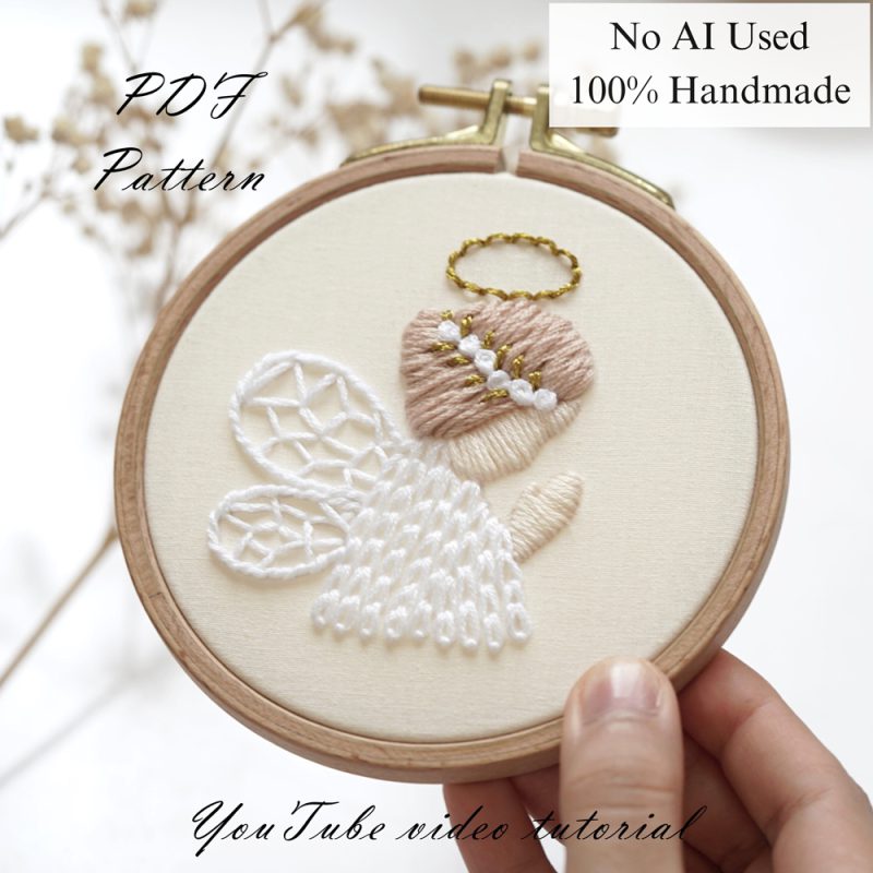 Angel-embroidery