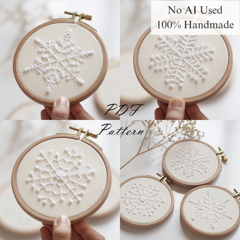 Snowflakes-embroidery