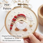Gnome party-embroidery