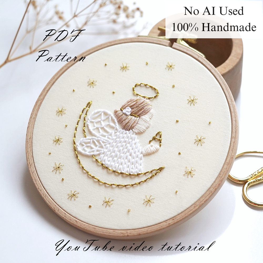 Alphabet-My angel-embroidery