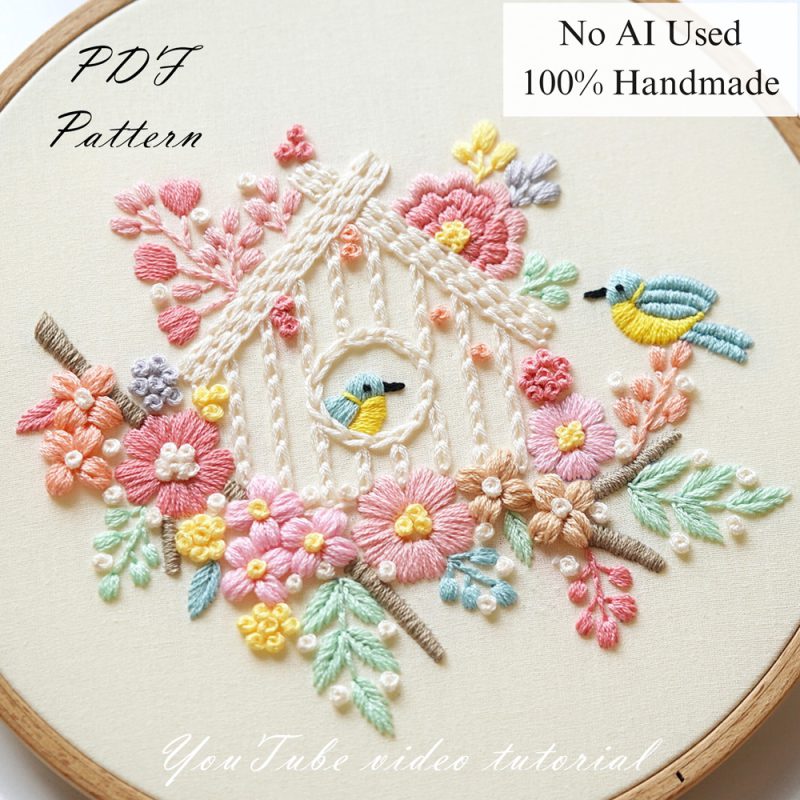 My spring-embroidery