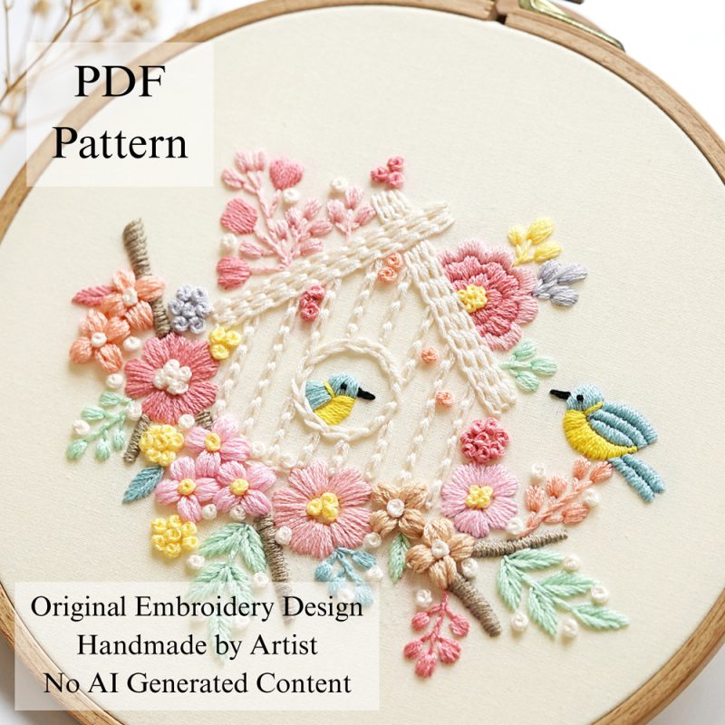 My spring-embroidery