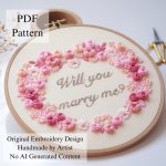Will you marry me?-embroidery