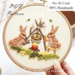Carrot soup-embroidey