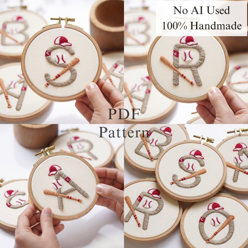 Alphabet-Baseball-embroidery