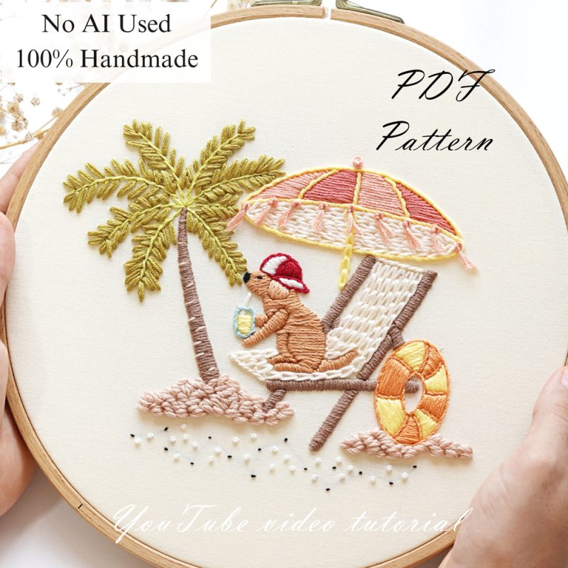 Summer vibes-embroidery