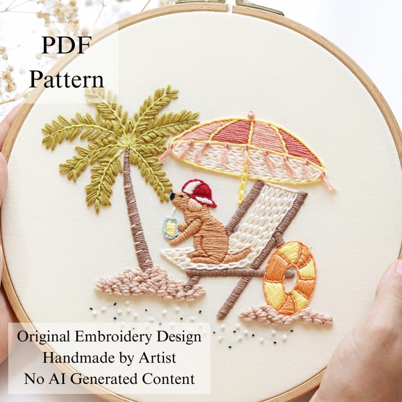 Summer vibes-embroidery