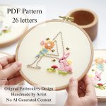 Alphabet-Rabbit-embroidery
