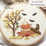 Forest witch-embroidery