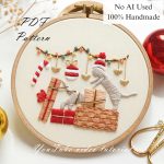 Christmas cats-embroidery