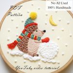 First snow-embroidery