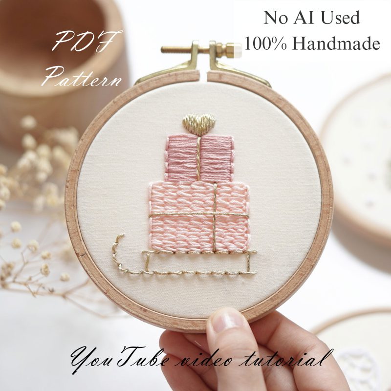 Free pattern-Christmas presents-embroidery