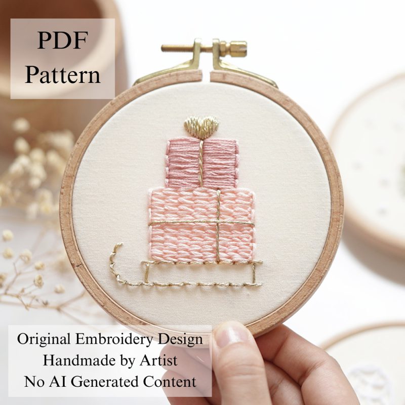 Free pattern-Christmas presents-embroidery