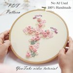 Blossoming cross-embroidery