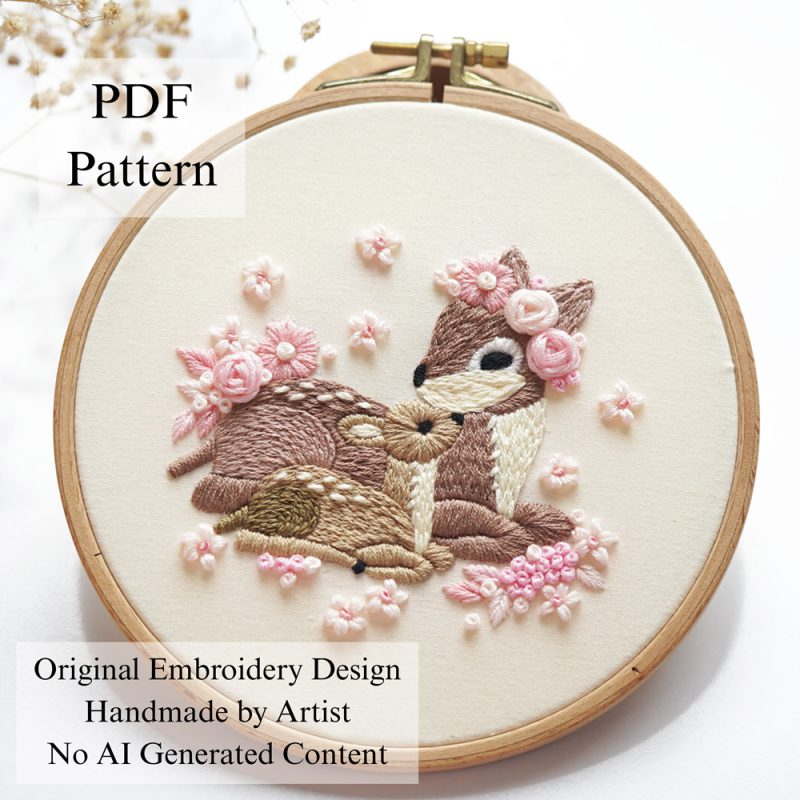 Hug of love-embroidery