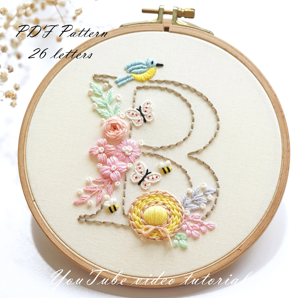 Alphabet-Pastel spring